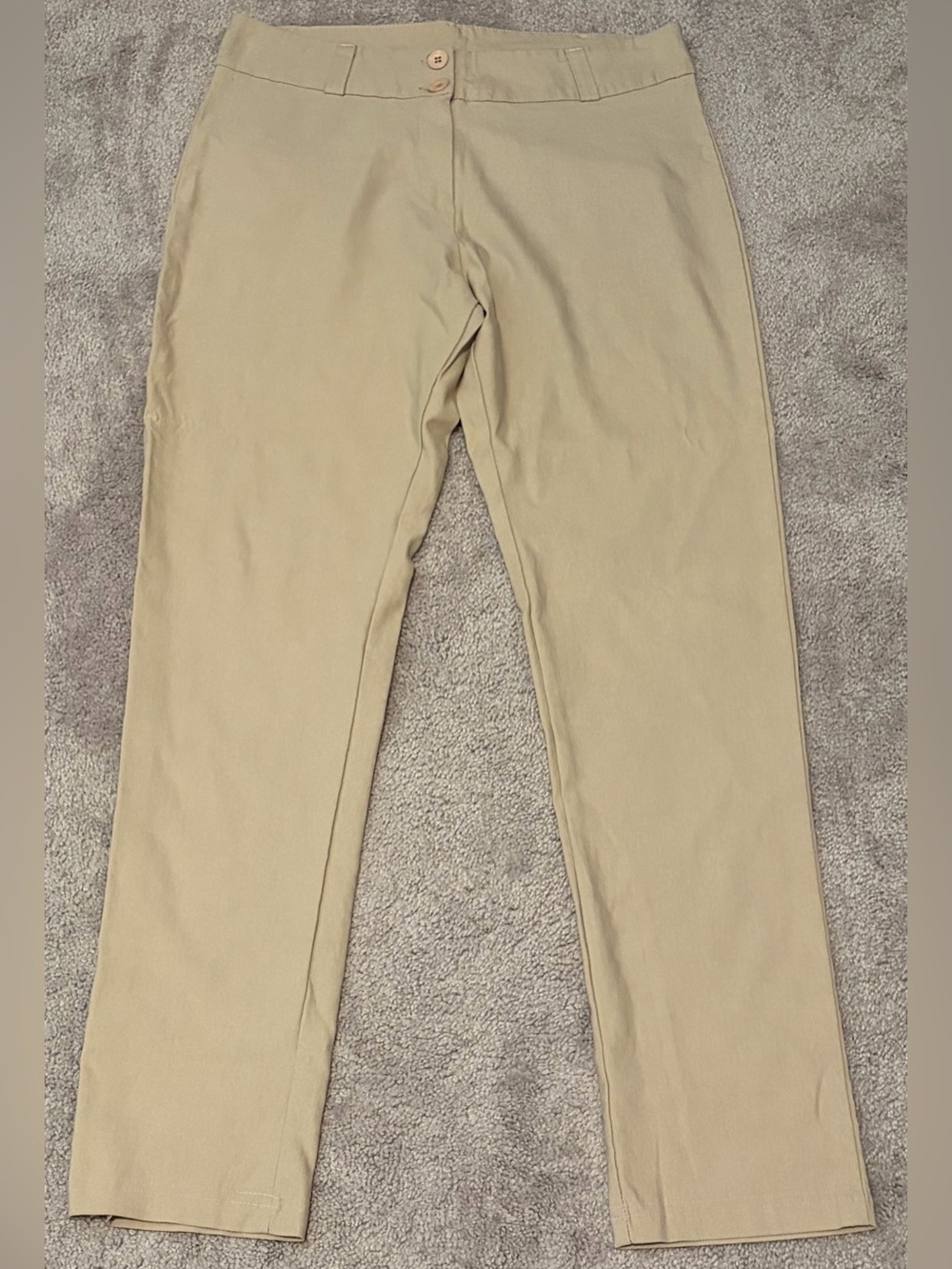 VTG Ponny Tail Women’s Dress Work Stretch Slacks Pants Beige Measured 32x30